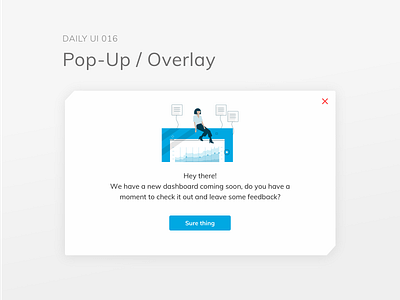 dailyui 016/100 Pop-Up / Overlay dailyui dailyuichallenge design typography ui ux visual design web