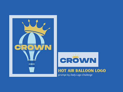 CROWN : Hot Air Balloon Company branding dailylogochallenge design graphic design illustration logo typography ui