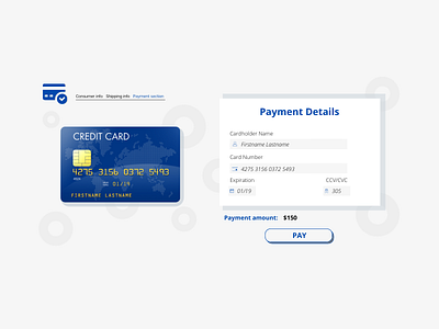 Payment Page : Credit Card Checkout app branding dailyui design graphic design illustration logo typography ui vector