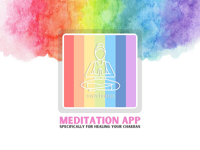 My7Chakras : Meditation App app branding dailyui design graphic design illustration logo typography ui