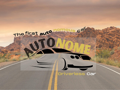 AUTONOME: Driverless Car Company app branding dailylogochallenge design graphic design illustration logo typography ui