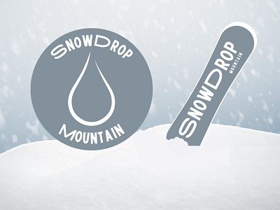 SNOWDROP: Ski Mountain branding dailylogochallenge design graphic design illustration logo typography ui vector