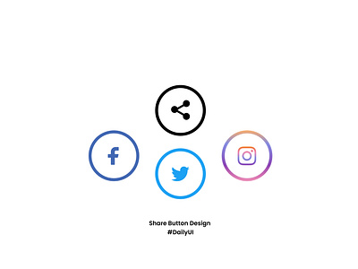 Daily UI 10 | Social Share Button app design graphic design illustration ui ux