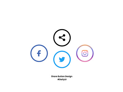 Daily UI 10 | Social Share Button app design graphic design illustration ui ux