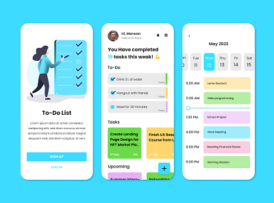 To-Do List UI app design graphic design illustration mobile app to do ui ux