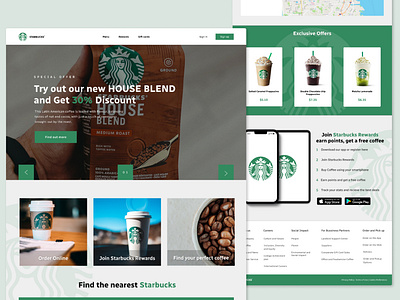 Starbucks Landing Page Redesign