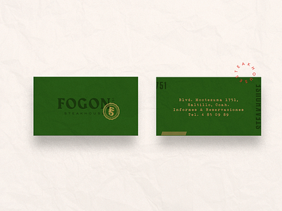 Steakhouse Business Card