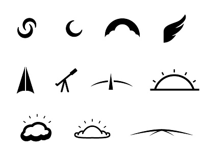 Some Icons for a Logo Project design icon logo vector