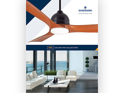 2016 Emerson Fans Catalog catalog clean contemporary design graphic