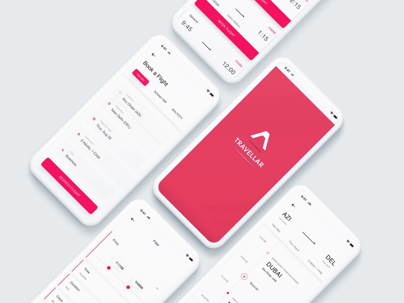Flight booking app android app app animation app concept digital design flight app flight booking ios principle red and white sketch ui ux design user center design uxdesign