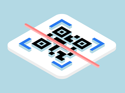 QR Code isometric icon 3d icon isometric isometric icons logo qr qr code