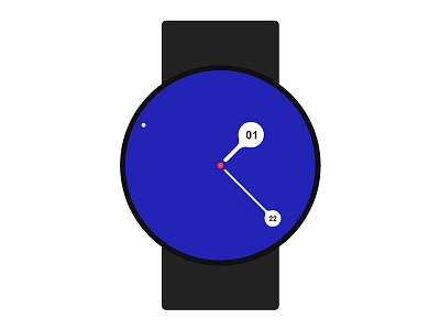 Simple Smartwatch Time UI analog minimalism smart watch time ui watch watch face watch ui