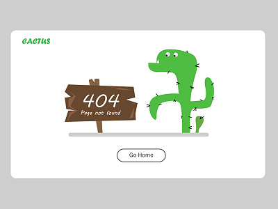 404 404 cactus error page illustration page not found