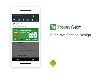 Notification Panel android design notification push notification