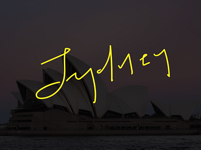 Sydney calligraphy hand lettering illustration lettering typography