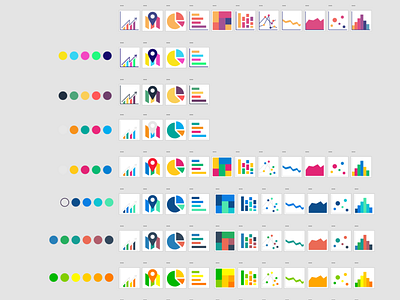 Icon color combinations colors icon set icons iconset