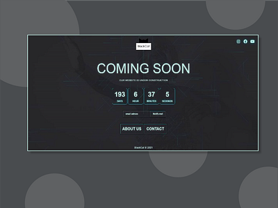 Modern comig soon css design graphic design html ux