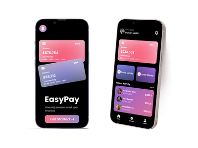 EasyPay, Fintech App UI Design