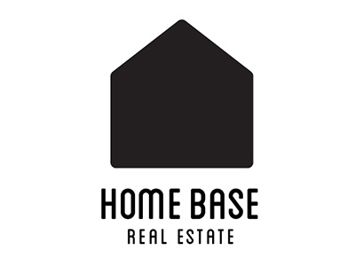 Homebase Real Estate base baseball home house logo logo design real estate vector