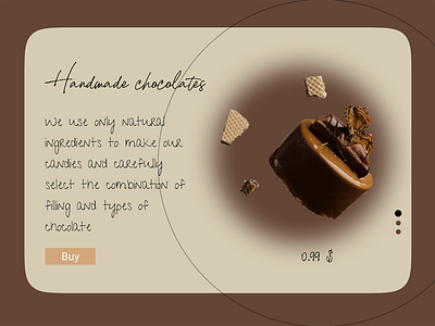 Website for the sale of handmade candies.