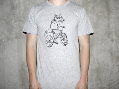 Cyclist black cycle cyclist illustration t shirt tee