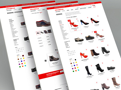 New Pittarello Shoes E-commerce UI user interface ux web design
