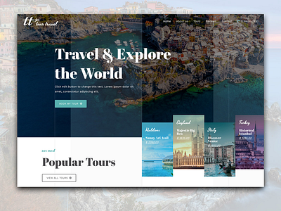 Tour Travel UI design digital tourism travel ui design