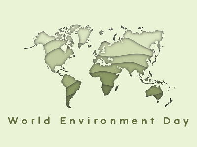 World environmental day green