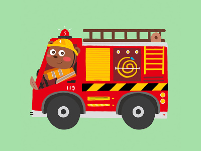 fire engine illustration