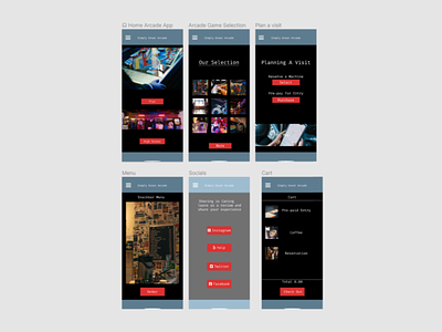 Google UX/UI Class Arcade App Design and Prototype graphic design ui