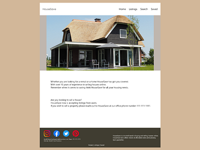 High Fidelity Prototype for Real Estate Website Project branding graphic design logo ui web webdesign