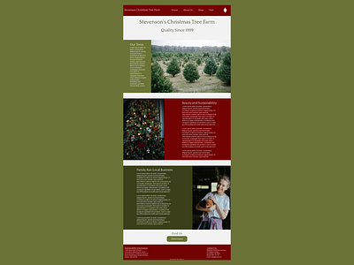 Christmas Tree Farm Concept branding christmas design graphic design holidays ui web webdesign