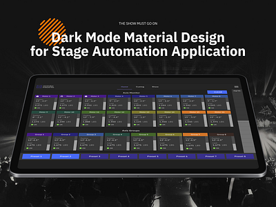 Dark Mode Material Design Application
