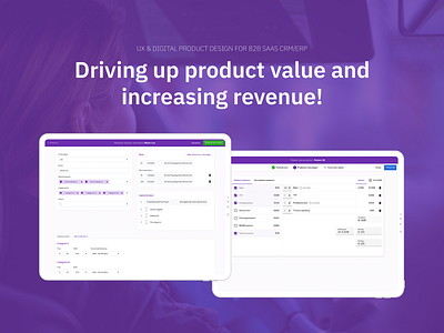 UX & Digital Product Design for B2B SaaS CRM/ERP