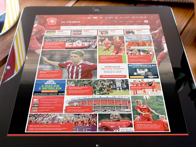 Concept for FC Twente's tablet website community responsive tablet ui ux webdesign