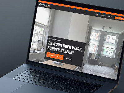 STUCwerk Danny Beuving Website cta dark design orange ui website