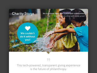 Charity Stories - Newsletter Template