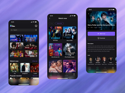 Ifilm - Mobile App Design Concept cinema design film graphic design ui ux web webdesign