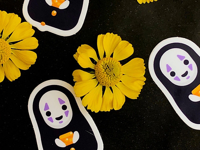 Printed No Face Stickers