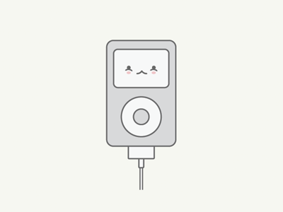 Third Generation flat generation illustration illustrator ipod nano vector