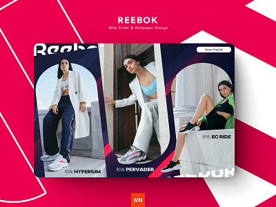 Reebok Web Slider & Wallpaper Design