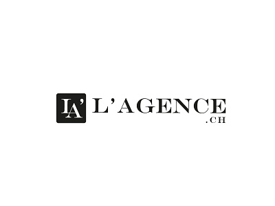 L'AGENCE logo design illustration logo vector