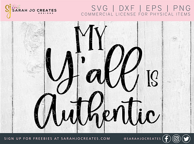 My Y'all Is Authentic design graphic design illustration svg vector