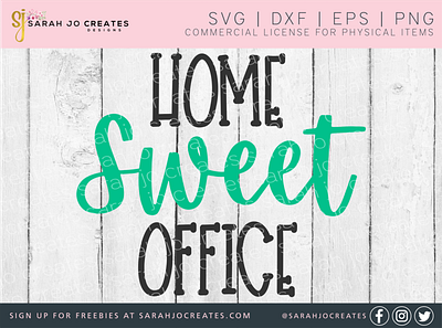 Home Sweet Office design graphic design illustration svg vector