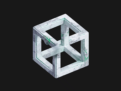 Impossible Figure #1 3d animation art blender c4d cinema4d cube design hypercube illusion isometric isometric art logo motion