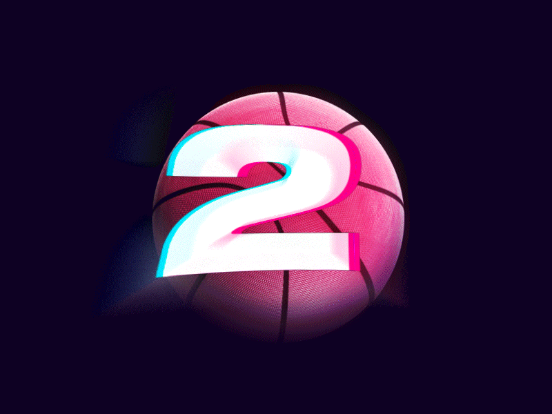 Dribbble Invites 3d animation c4d cinema4d dribbble free giveaway glitch invite pink refract