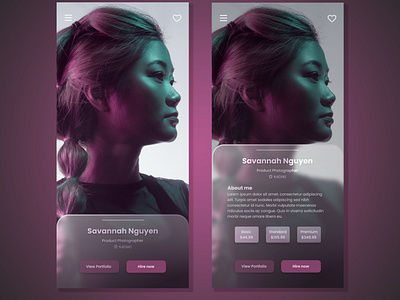 UI Challenge Day #006 // Profile Page