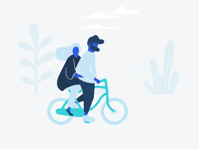 Wanna Ride? animation bicycle gif loop ride