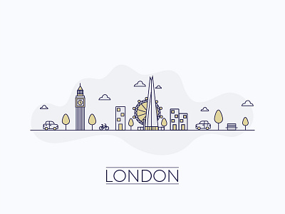 LONDON icon illustration illustration design vector