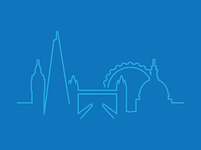 London Skyline By Sean Johnson On Dribbble